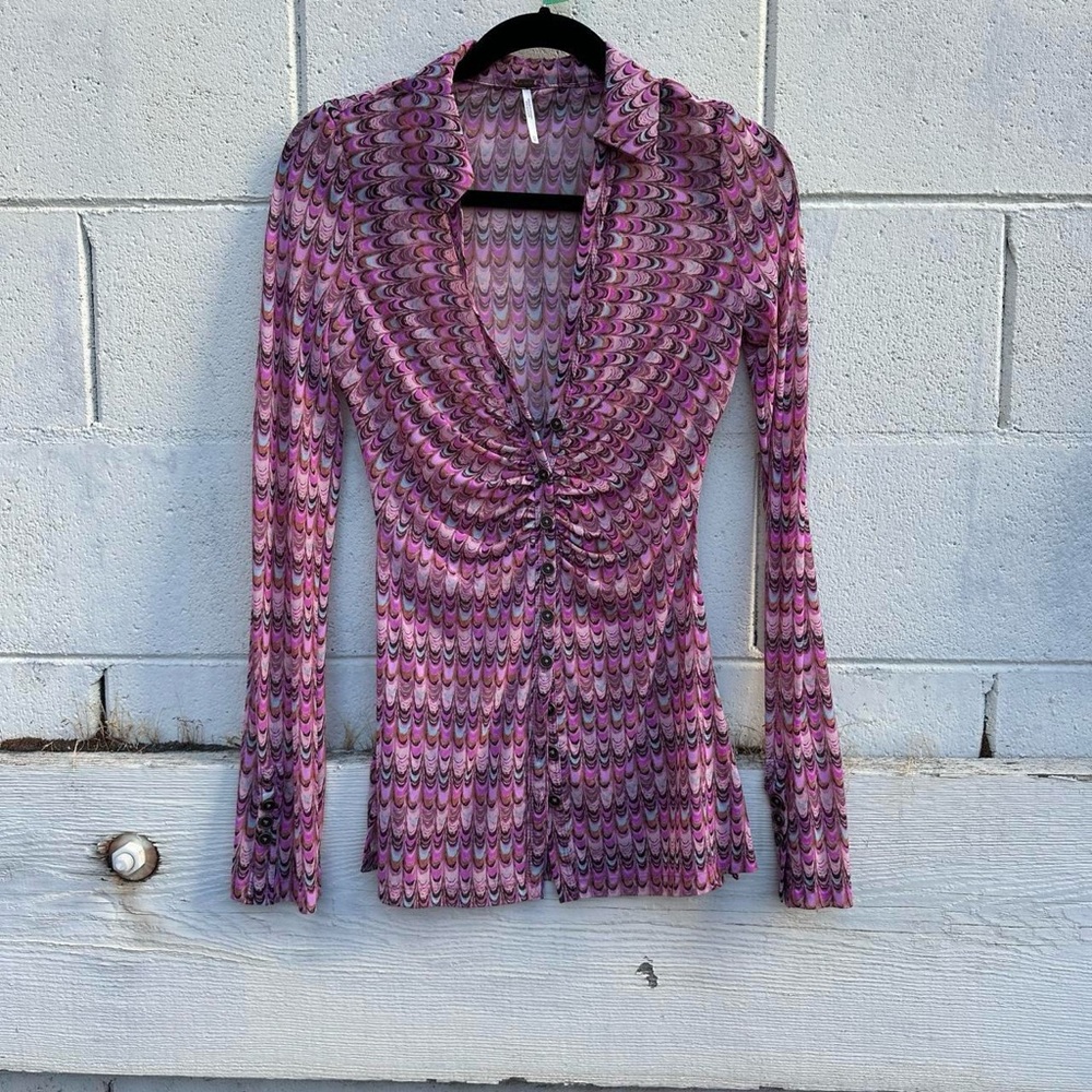 Free people mesh shirt